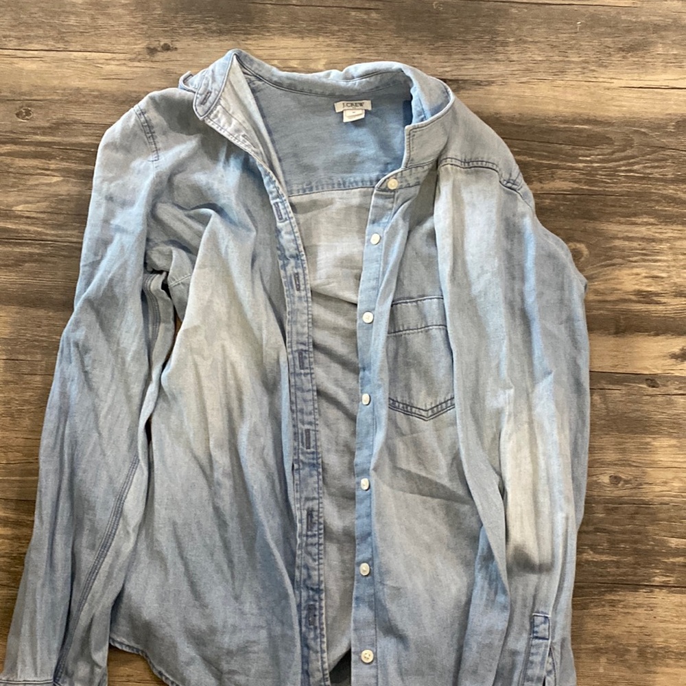 J crew denim button down